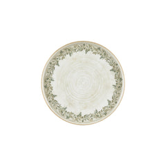 Oliva dia.10.75" Round Green Vitrified Plate