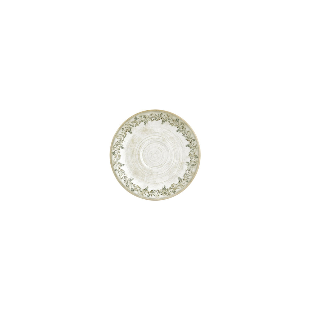 Oliva dia.6.25" Round Green Vitrified Saucer