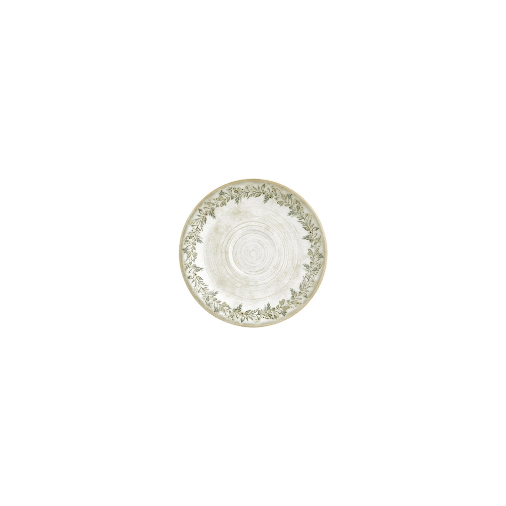 Oliva dia.6.25" Round Green Vitrified Saucer