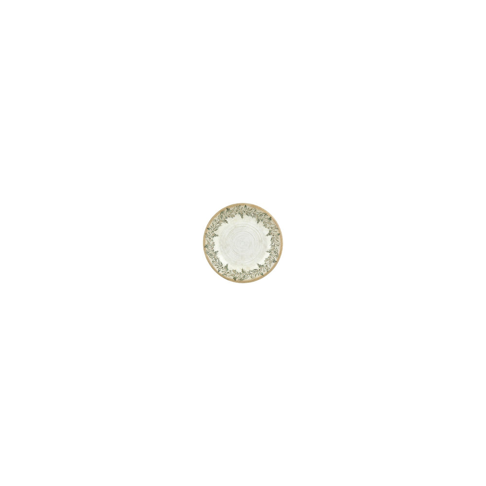 Oliva dia.3.5" h:0" 2 oz. Round Green Vitrified Deep Plate