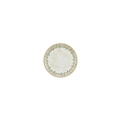 Oliva dia.6" Round Green Vitrified Plate