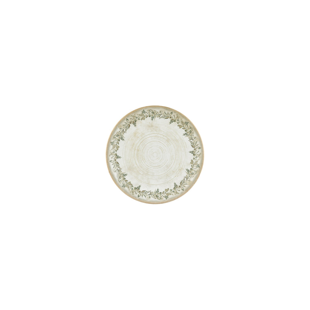 Oliva dia.6.75" Round Green Vitrified Plate