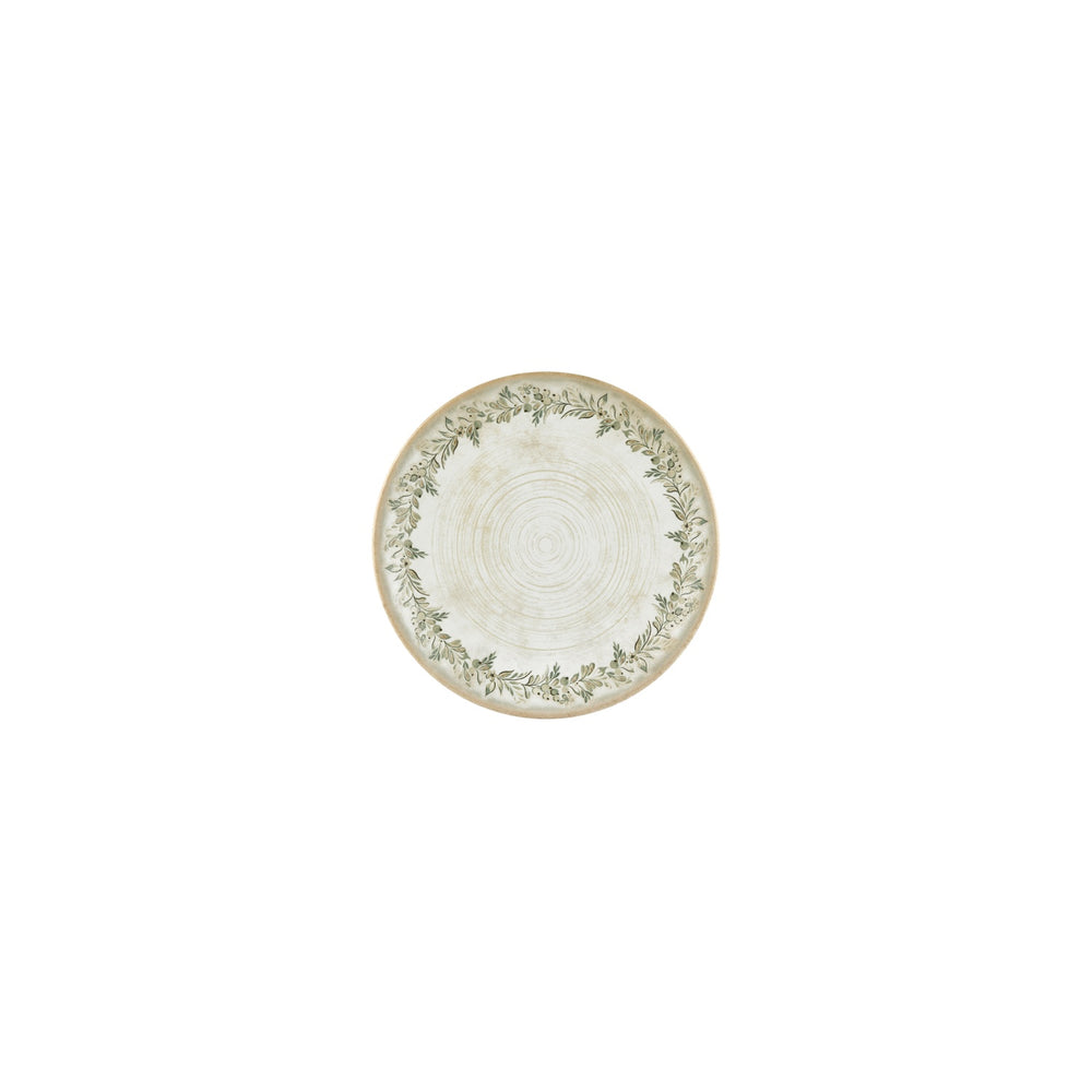 Oliva dia.6.75" Round Green Vitrified Plate