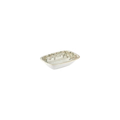 Oliva 7" x 5" x h:0" Rectangular Green Vitrified Deep Plate