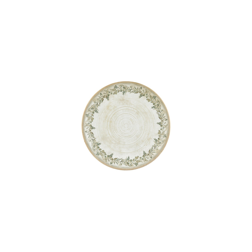 Oliva dia.7.5" Round Green Vitrified Plate