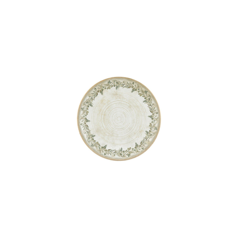 Oliva dia.7.5" Round Green Vitrified Plate