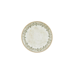 Oliva dia.9" Round Green Vitrified Plate