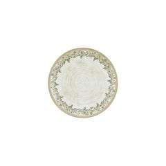 Oliva dia.9" Round Green Vitrified Plate