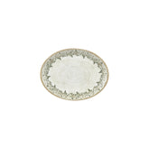 Oliva 9.75" x 7.5" x h:0" Oval Green Vitrified Plate