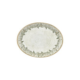 Oliva 12.25" x 9.5" x h:1" Oval Green Vitrified Platter