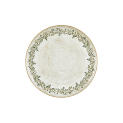 Oliva dia.12.5" x 12.5" Round Green Vitrified Pizza Plate