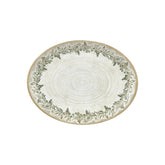 Oliva 14.25" x 11" x h:0.5" Oval Green Vitrified Platter