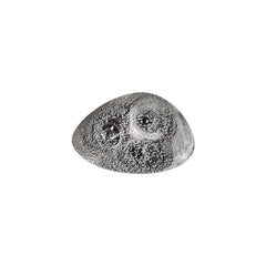 Island Onix 9.75" x 6.75" x h:0" Organic Gray Vitrified Saucer