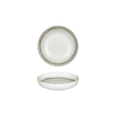 Ephyra dia.7.5" h:0" 24 oz. Round Gray Vitrified Deep Plate