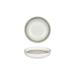 Ephyra dia.7.5" h:0" 24 oz. Round Gray Vitrified Deep Plate