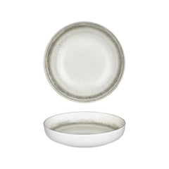 Ephyra dia.10.25" h:0" 59 oz. Round Gray Vitrified Deep Plate