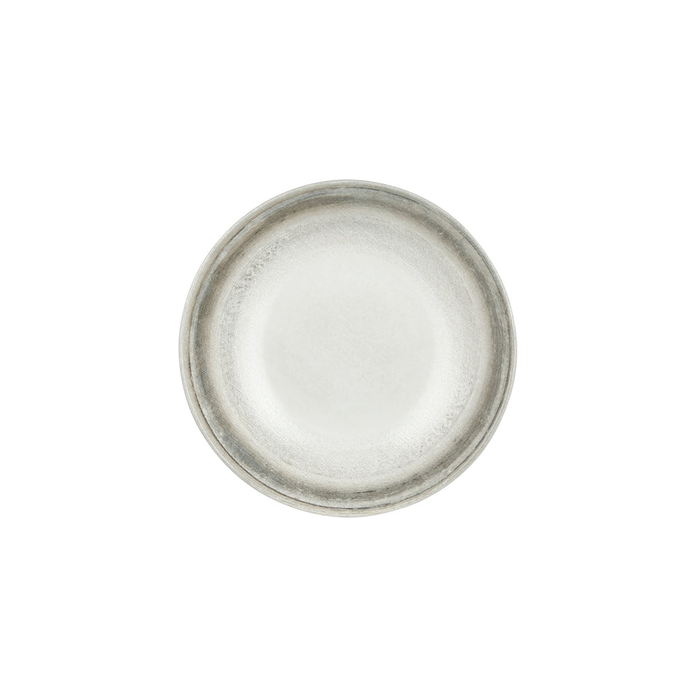 Ephyra dia.10.25" h:0" 59 oz. Round Gray Vitrified Deep Plate