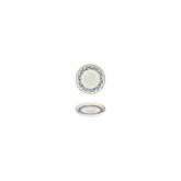 Kario dia.3.5" h:0" Round Blue Vitrified Deep Plate