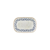 Kario 13.5" x 9" x h:0" Oval Blue Vitrified Platter