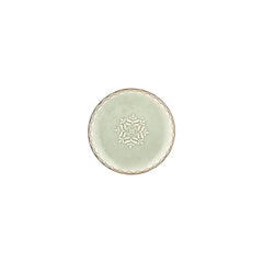 Rome dia.6.75" Round Green Vitrified Plate