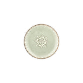 Rome dia.9" Round Green Vitrified Plate