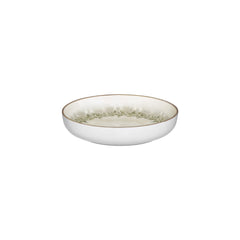 Oliva dia.10.25" h:0" 59 oz. Round Green Vitrified Deep Plate