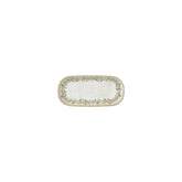 Oliva 7.75" x 3.75" x h:0" Oval Green Vitrified Platter