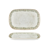 Oliva 13.5" x 9" x h:0" Oval Green Vitrified Platter