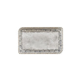 Zafira 11.75" x 7" x h:0" Rectangular Beige Vitrified Platter