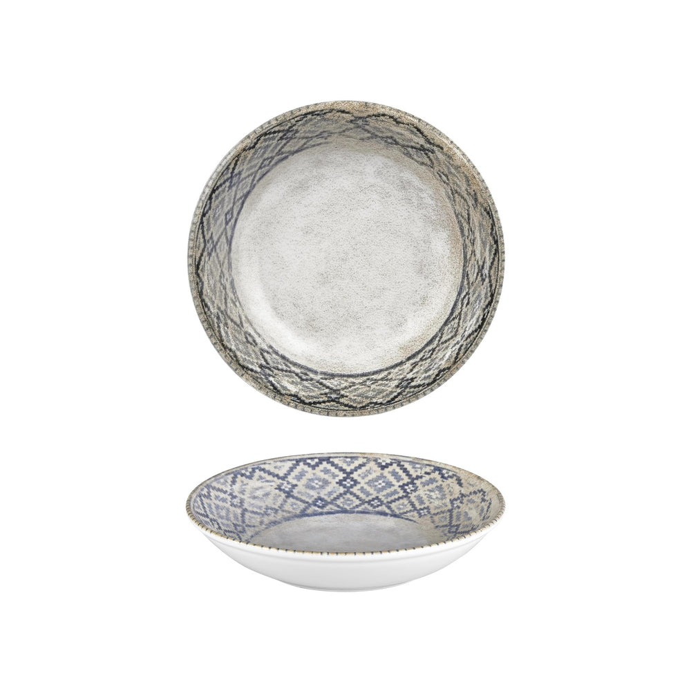 Zafira dia.9.75" h:2" 44 oz. Round Beige Vitrified Deep Plate