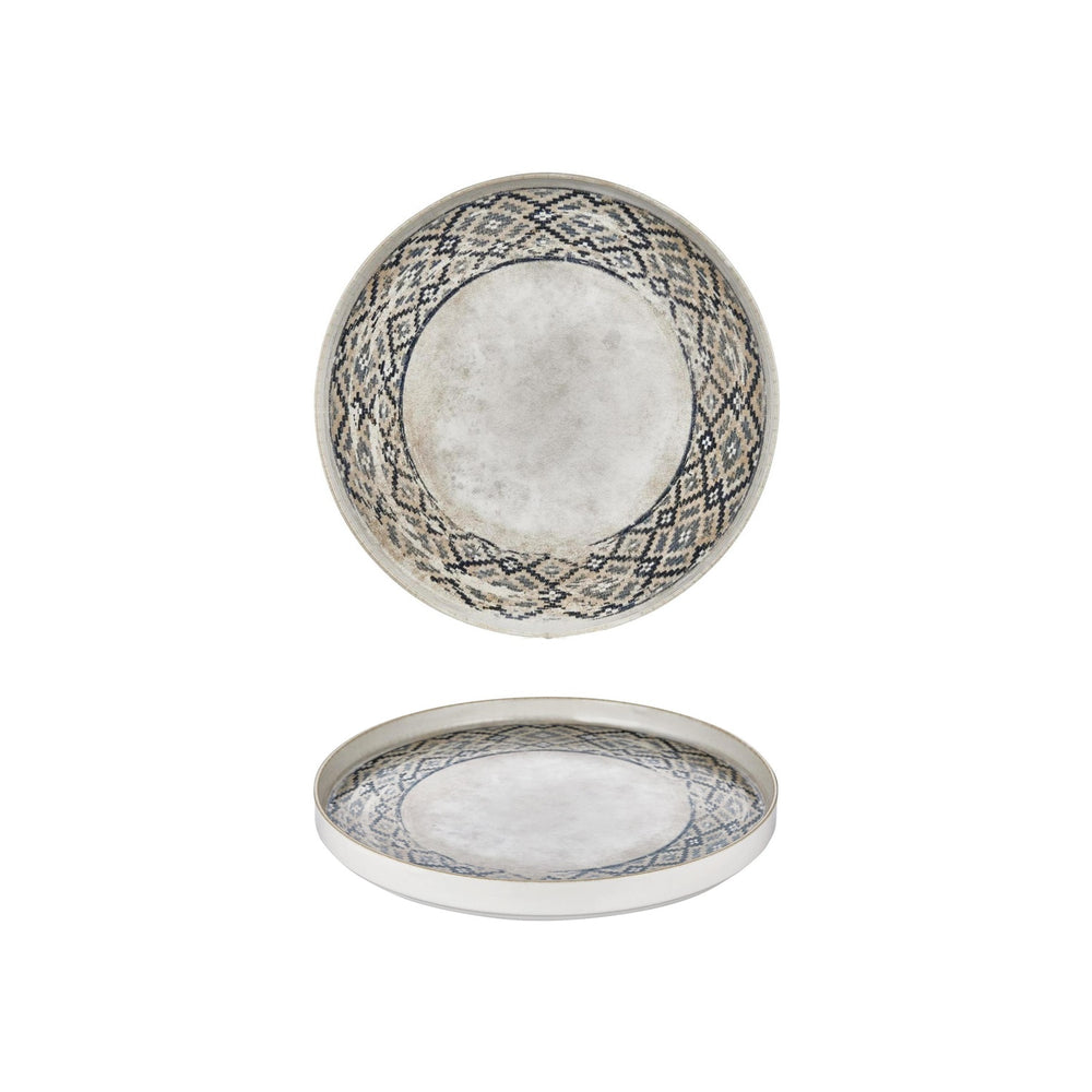 Zafira dia.9" Round Beige Vitrified Plate