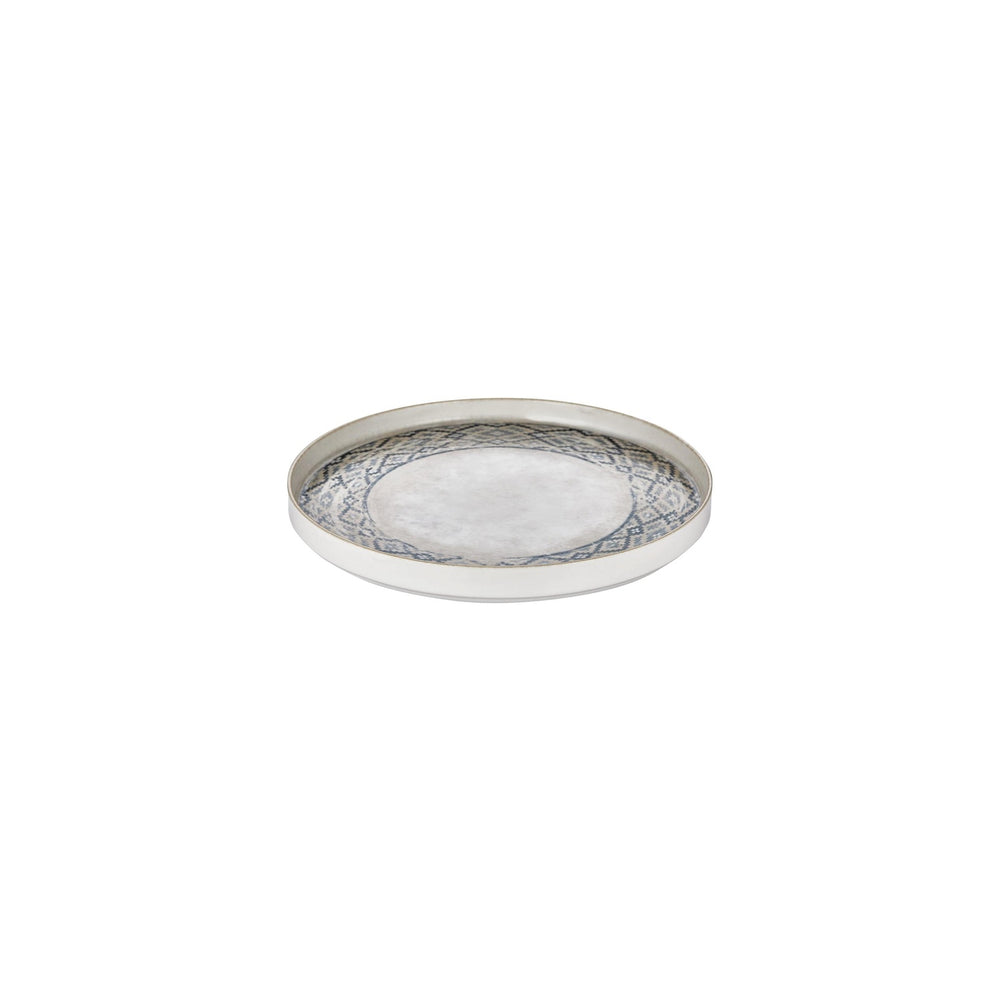 Zafira dia.9" Round Beige Vitrified Plate