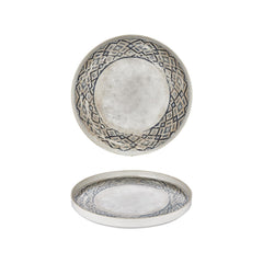 Zafira dia.9.75" Round Beige Vitrified Plate