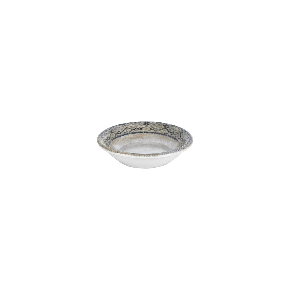 Zafira dia.4.25" h:1" 3 oz. Round Beige Vitrified Deep Plate