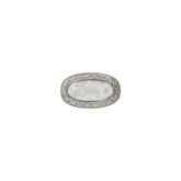 Zafira 6" x 3.5" x h:0.75" Oval Beige Vitrified Platter