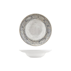Zafira dia.9.75" h:2.25" 14 oz. Round Beige Vitrified Deep Plate