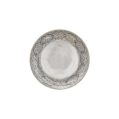 Zafira dia.10.75" h:2.5" 17 oz. Round Beige Vitrified Deep Plate