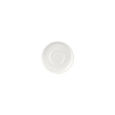 Smooth White dia.5" Round Warm White Vitrified Saucer