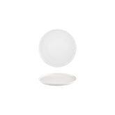 Smooth White dia.6.25" Round Warm White Vitrified Plate