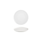 Smooth White dia.7.5" Round Warm White Vitrified Plate