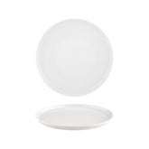 Smooth White dia.11" Round Warm White Vitrified Plate
