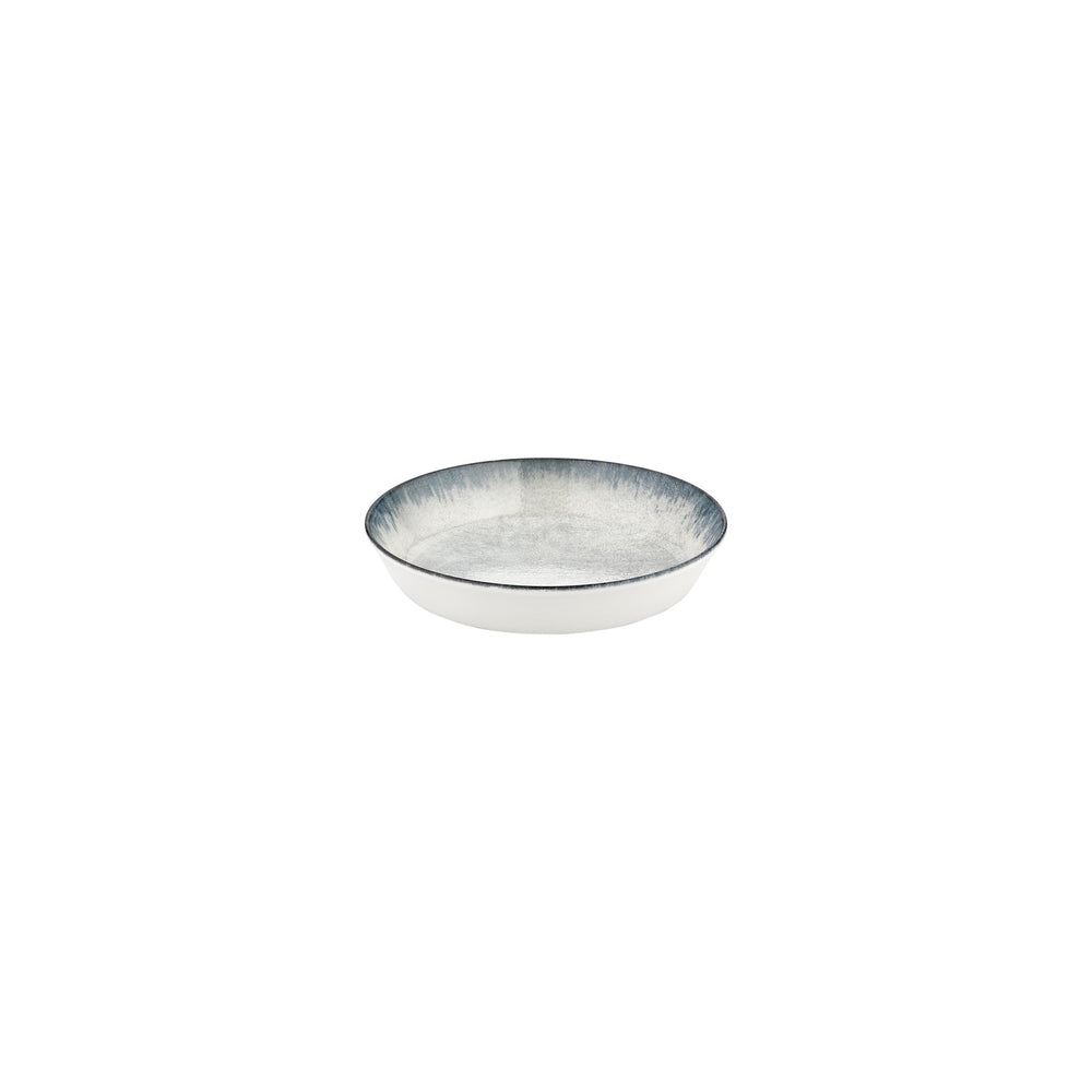Smooth Ambience Blue dia.4" h:0" 3 oz. Round Blue Vitrified Deep Plate