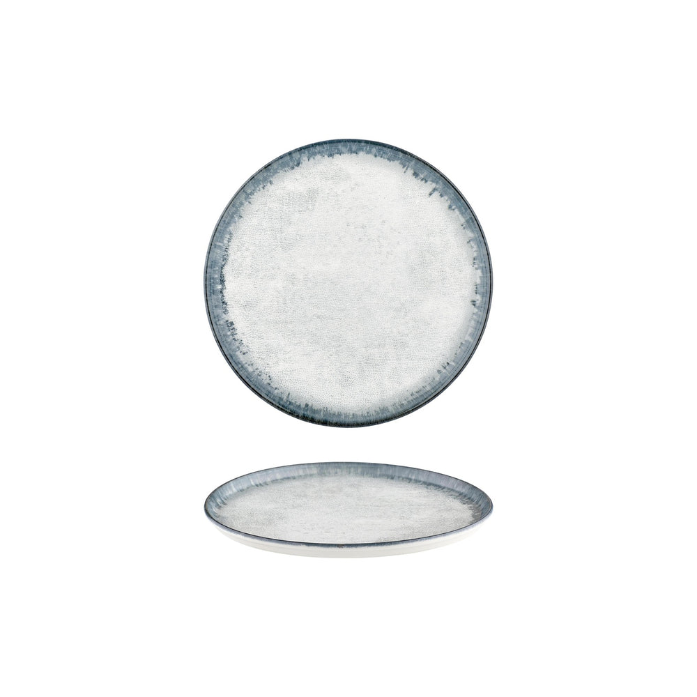 Smooth Ambience Blue dia.8.75" Round Blue Vitrified Plate