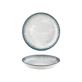 Smooth Ambience Blue dia.9.75" h:0" 42 oz. Round Blue Vitrified Deep Plate