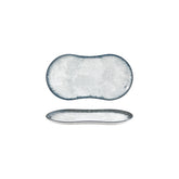 Smooth Ambience Blue 10.25" x 6" Rectangular Blue Vitrified Plate