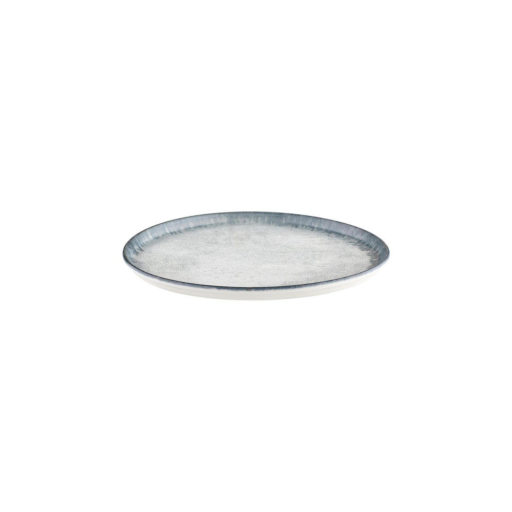 Smooth Ambience Blue dia.11" Round Blue Vitrified Plate