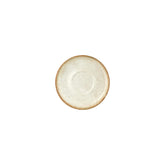 Smooth Ambience Yellow dia.6" Round Beige Vitrified Saucer