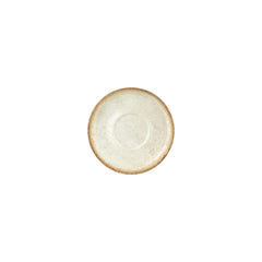 Smooth Ambience Yellow dia.6" Round Beige Vitrified Saucer