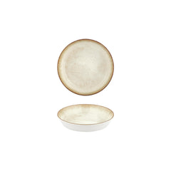 Smooth Ambience Yellow dia.5.75" h:0" 9 oz. Round Beige Vitrified Deep Plate