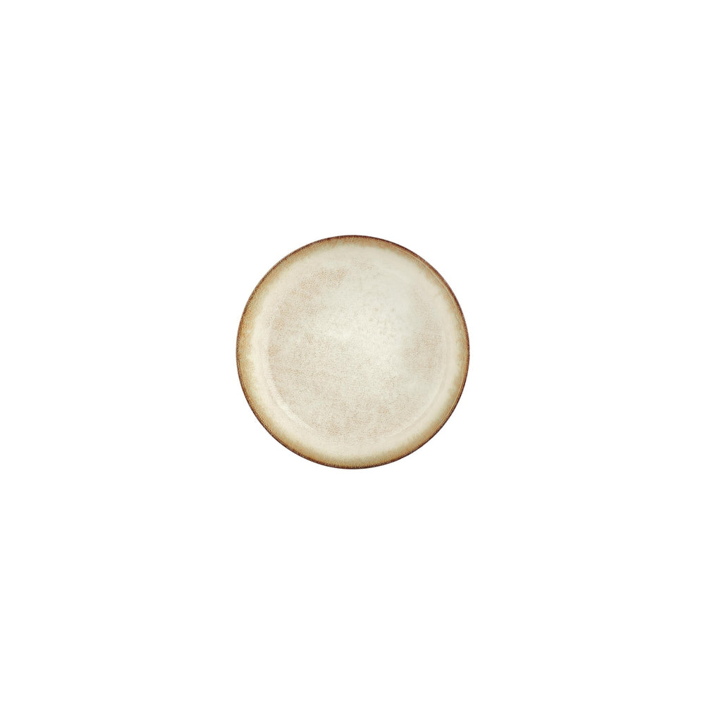 Smooth Ambience Yellow dia.5.75" h:0" 9 oz. Round Beige Vitrified Deep Plate